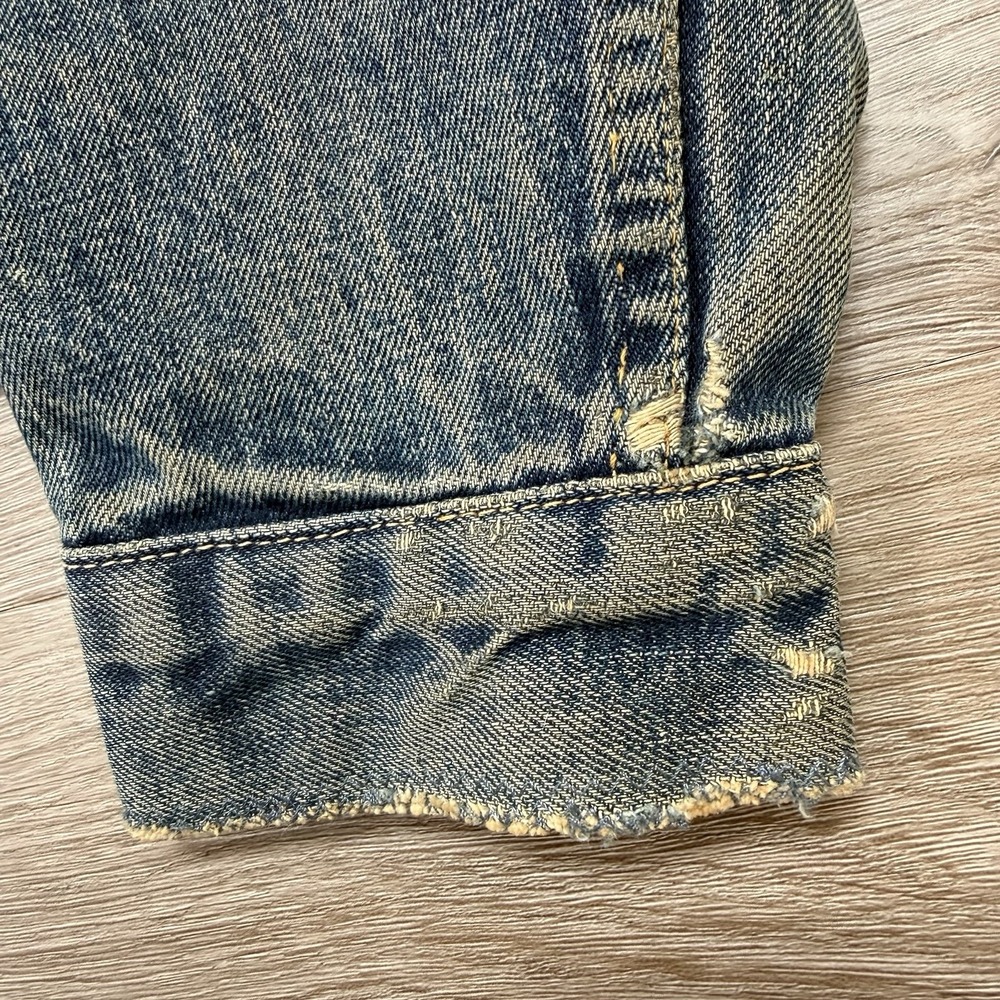 Vintage 60s Levis 557XX Big E Denim Jacket Type 3 557 XX Every Garment USA 40 - Picture 14 of 16